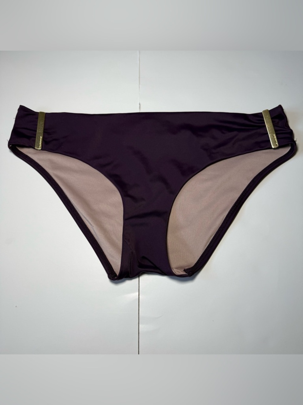 Victoria's Secret‎ Plum Bikini Bottom with Gold Accents